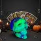 Volcanic Agate Skull UV Reactive Healing Crystal Carving 420g