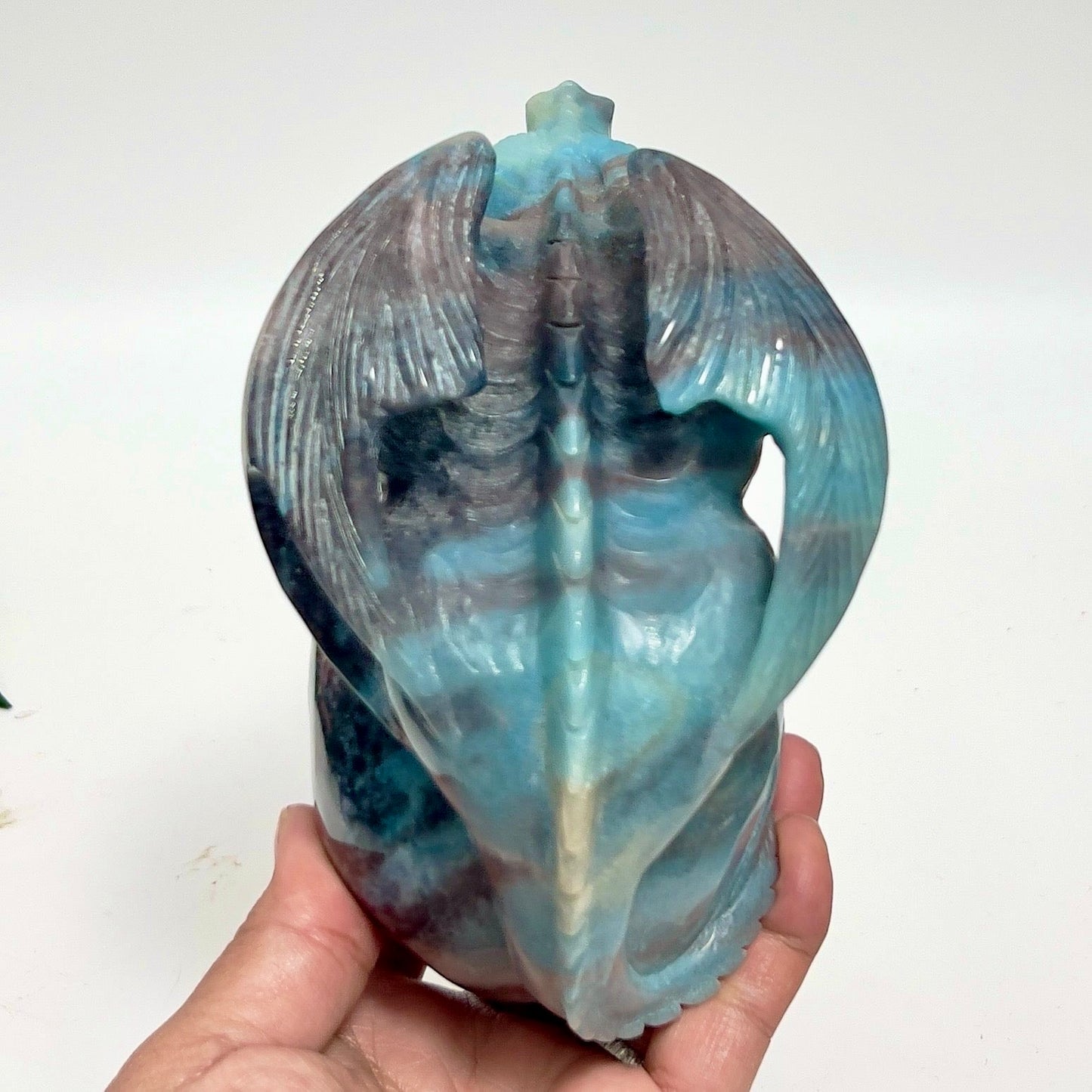 Trolleite Gargoyle on Skull Hollow Jaw Rare Healing Crystal Carving 1564g