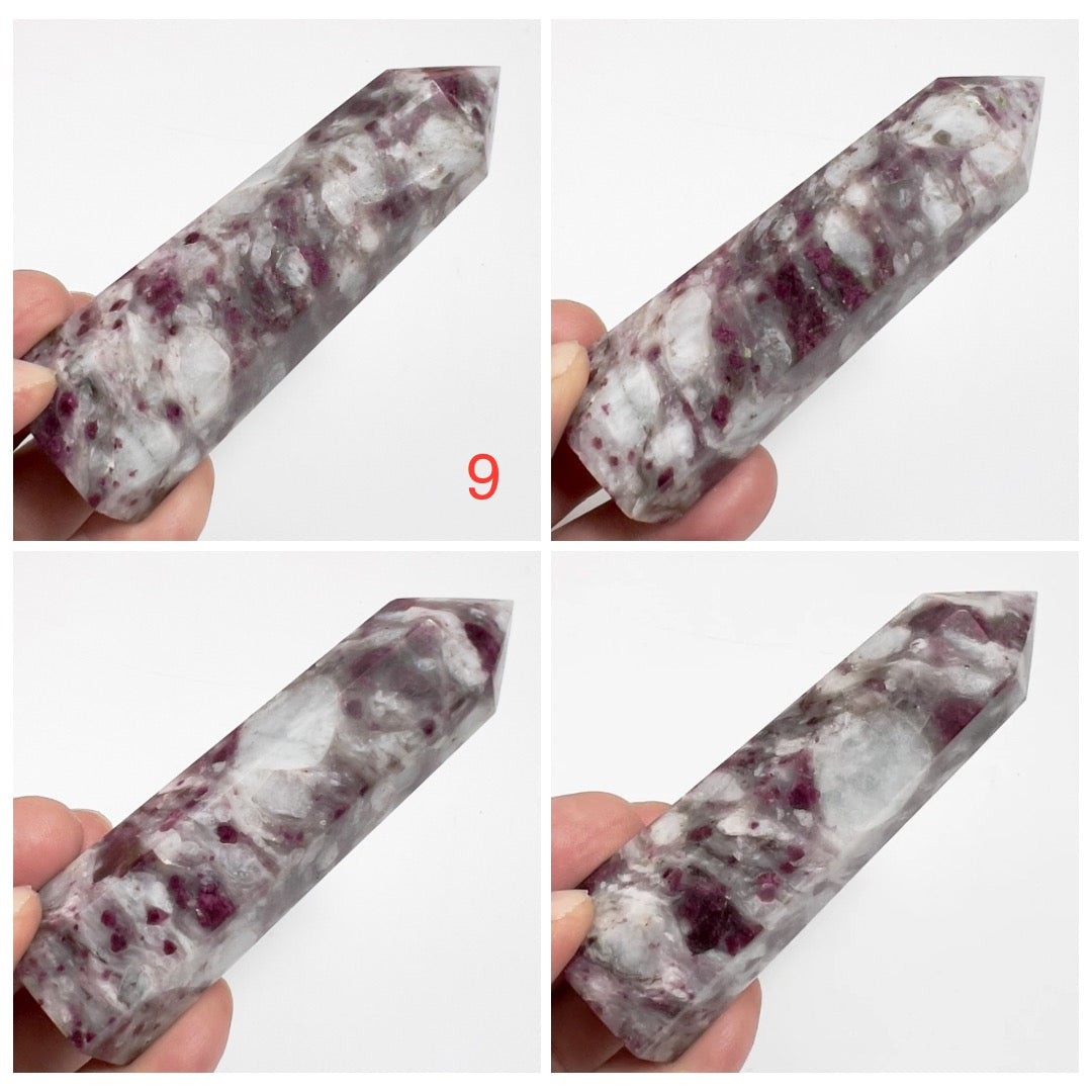 Rubellite Tourmaline Points Tower Crystal Generators YOU CHOOSE