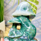 Moss Agate Mushroom Cluster Large Crystal Carving 2190g