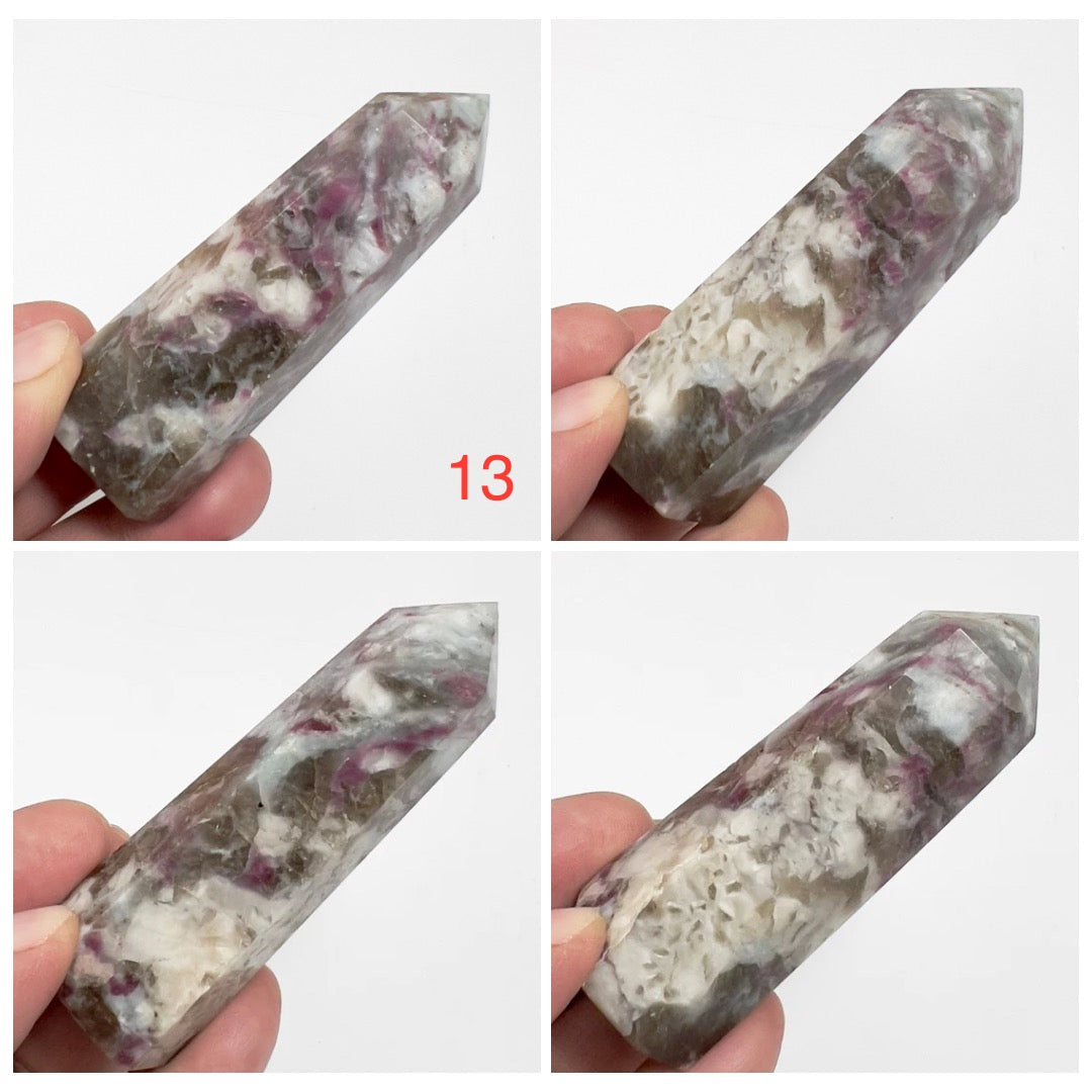 Rubellite Tourmaline Points Tower Crystal Generators YOU CHOOSE