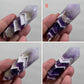 Chevron Dream Amethyst Double Terminated DT Crystal YOU CHOOSE