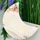 Pink Amethyst Moon Crescent with Stand Crystal Carving 1132g
