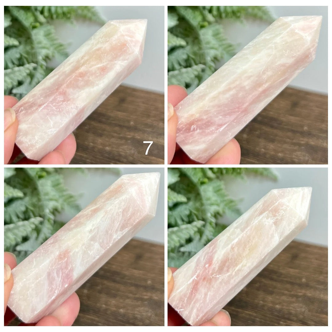 Pink Opal Points Towers Healing Crystal Generators YOU CHOOSE