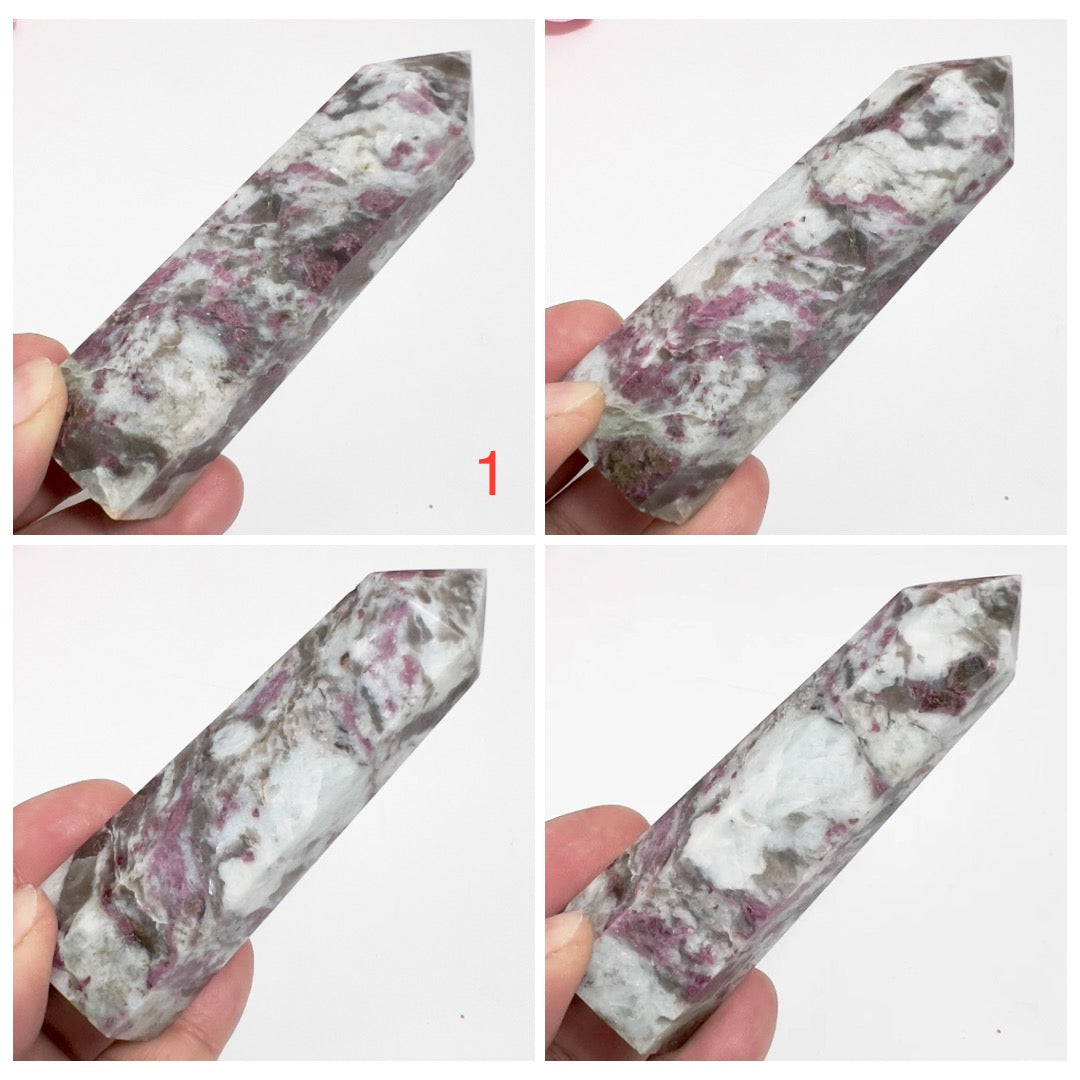 Rubellite Tourmaline Points Tower Crystal Generators YOU CHOOSE