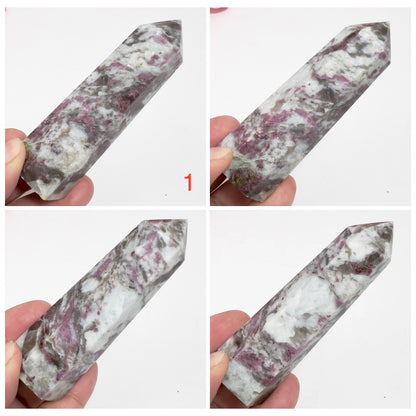 Rubellite Tourmaline Points Tower Crystal Generators YOU CHOOSE