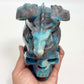 Trolleite Gargoyle on Skull Hollow Jaw Rare Healing Crystal Carving 1564g