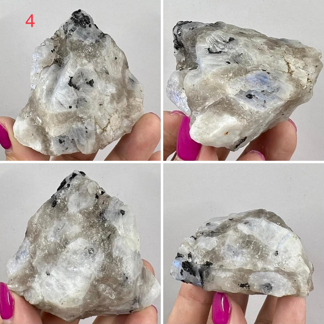 Rainbow Moonstone Natural Raw Crystal Specimen Natural YOU CHOOSE