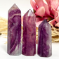 Fuchsia Purple Fluorite Points Towers Crystals YOU CHOOSE