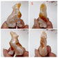 Small Carnelian Wolves Dogs Crystal Carvings YOU CHOOSE