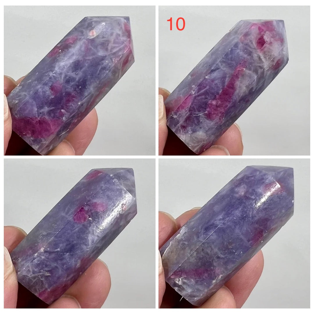 Pegmatite Unicorn Stone Points Crystal Generators YOU CHOOSE