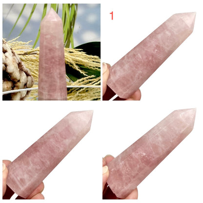 Rose Quartz Points Towers Healing Crystal Generators YOU CHOOSE
