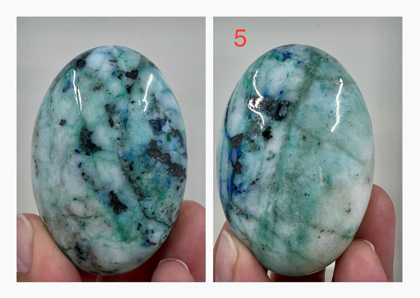 Fynchenite Phoenix Stone Palm Stones Meditation Crystals YOU CHOOSE