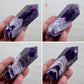 Chevron Dream Amethyst Double Terminated DT Crystal YOU CHOOSE