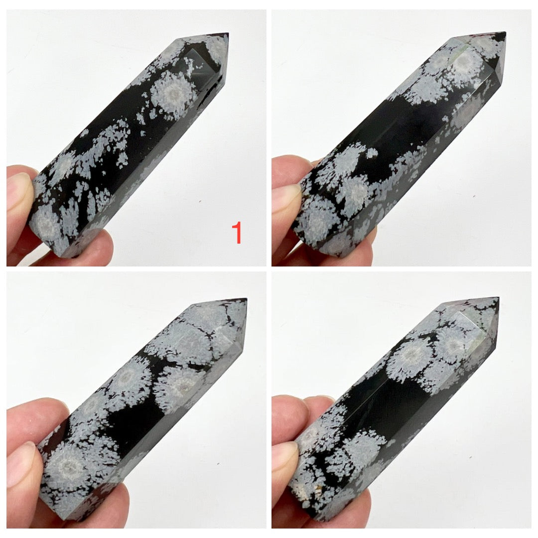 Snowflake Obsidian Points Towers Crystal Generators YOU CHOOSE