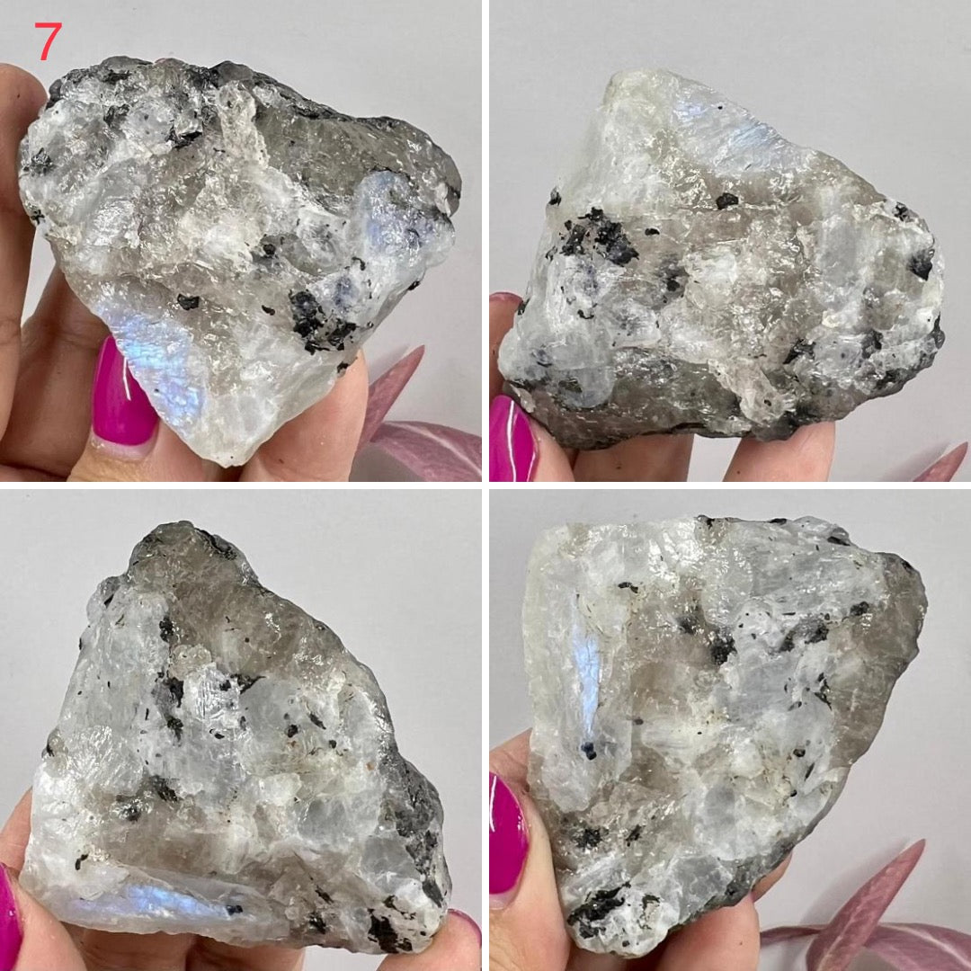 Rainbow Moonstone Natural Raw Crystal Specimen Natural YOU CHOOSE