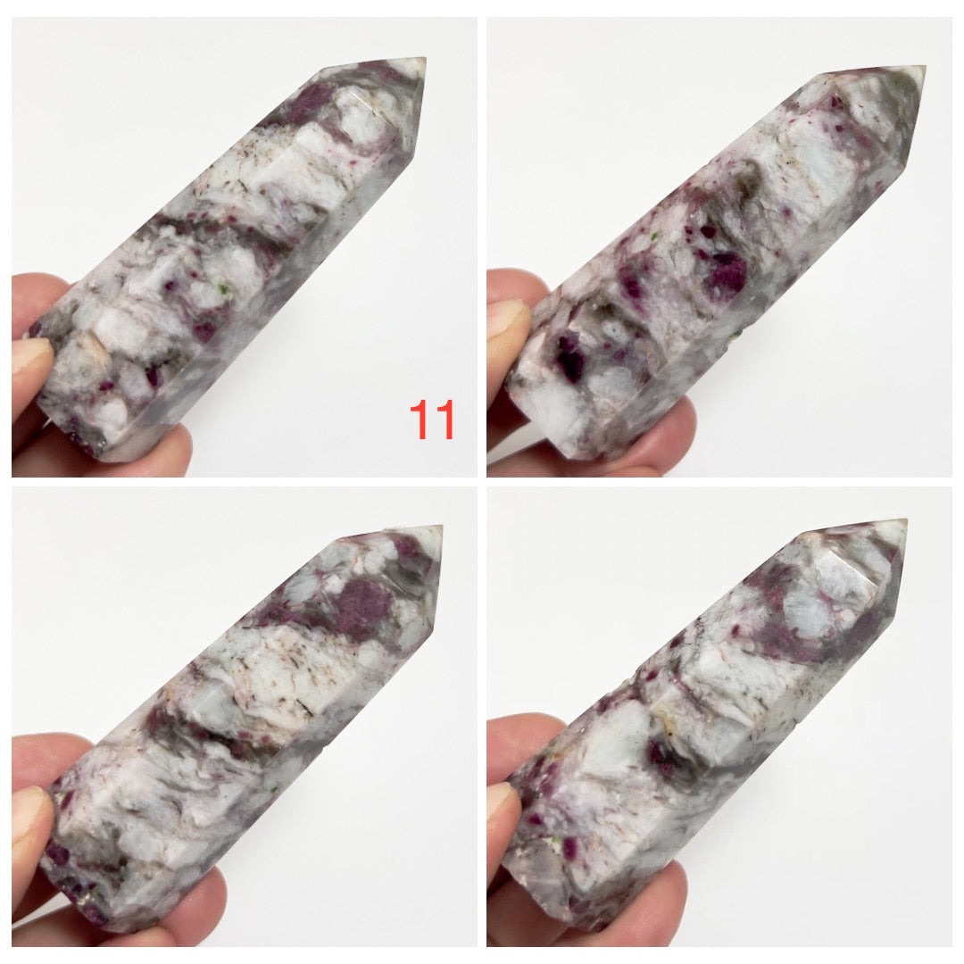 Rubellite Tourmaline Points Tower Crystal Generators YOU CHOOSE