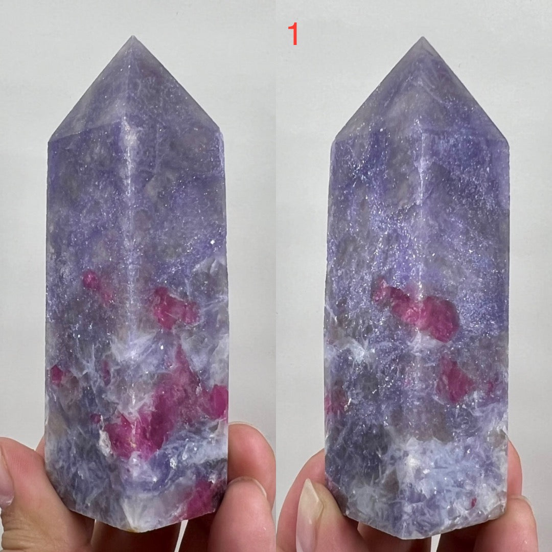 Pegmatite Unicorn Stone Points Crystal Generators YOU CHOOSE