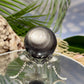 Silver Sheen Obsidian Sphere Healing Crystal Ball 259g 59mm