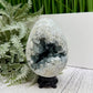 Celestite Celestine Large Egg with Stand Large Geode Cluster Crystal 997g