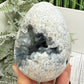 Celestite Celestine Large Egg with Stand Large Geode Cluster Crystal 997g