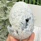 Celestite Celestine Large Egg with Stand Large Geode Cluster Crystal 997g