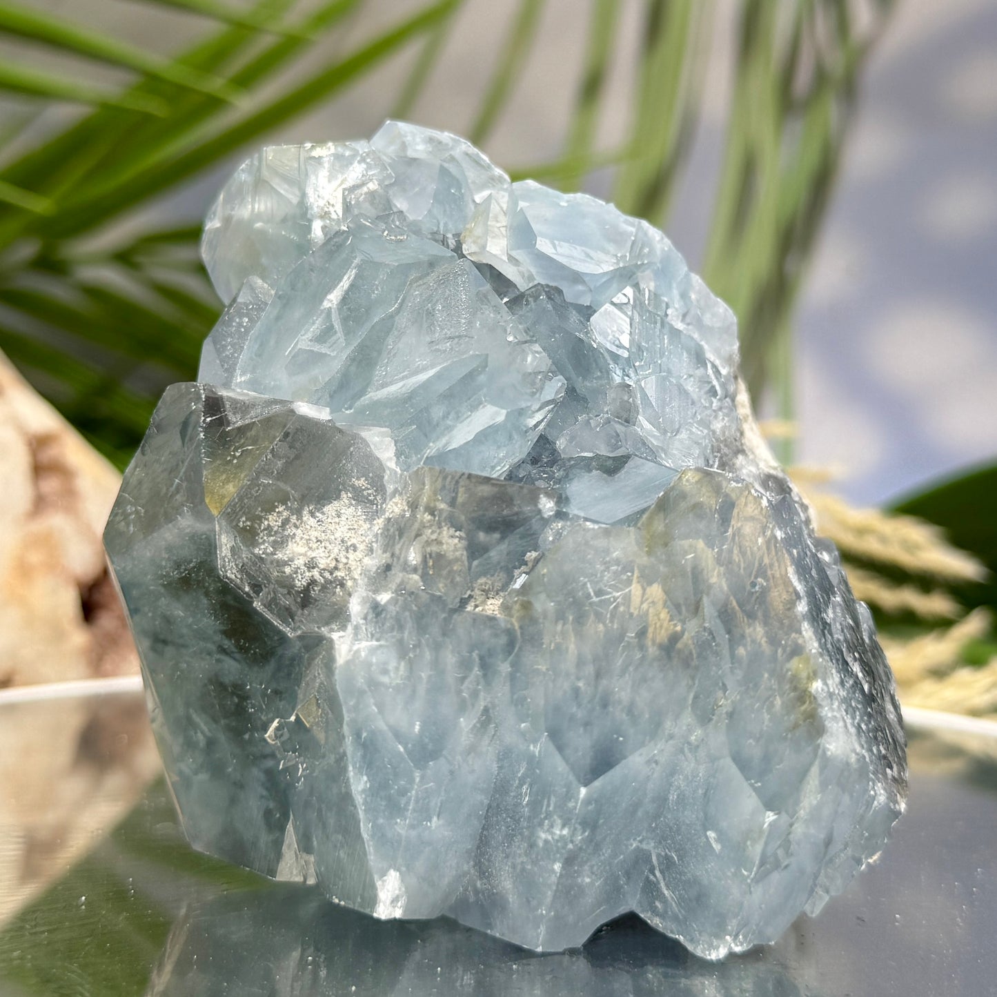 Celestite Celestine Chunk Specimen Geode Cluster Crystal 583g