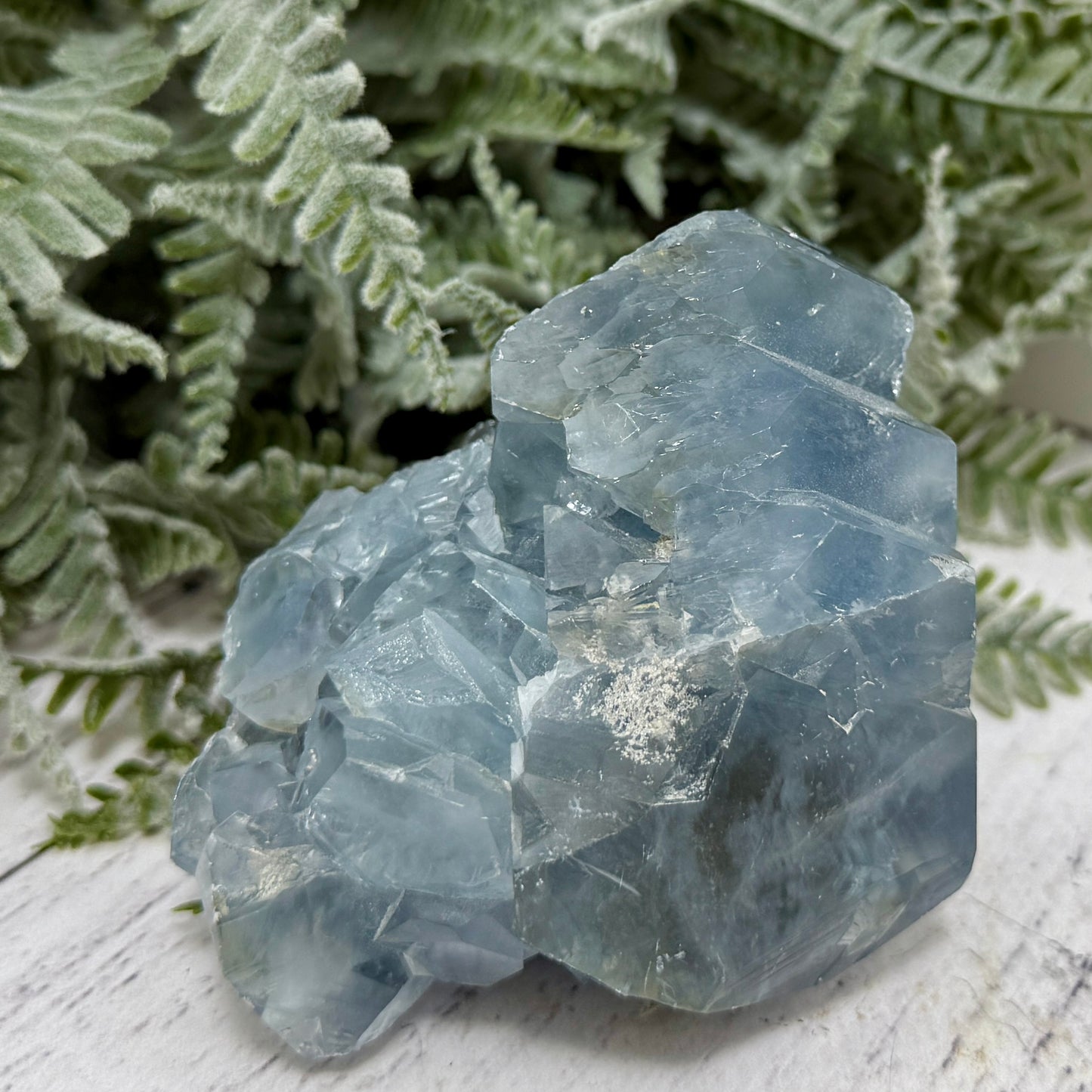 Celestite Celestine Chunk Specimen Geode Cluster Crystal 583g
