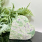 Lucky Jade Purple Stichtite Green Serpentine Heart Crystal Carving 182g