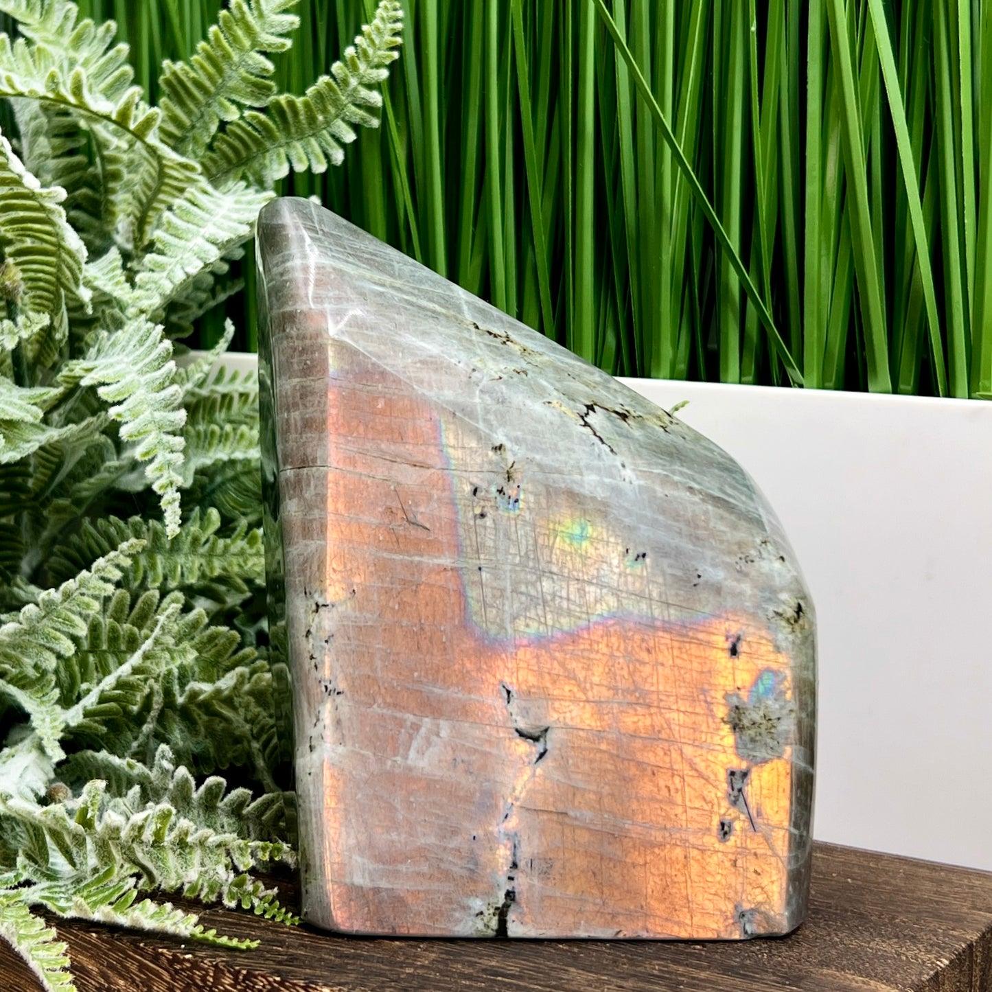 Labradorite Purple Sunset Free Form Healing Crystal 1340g