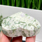 Lucky Jade Purple Stichtite Green Serpentine Heart Crystal Carving 130g