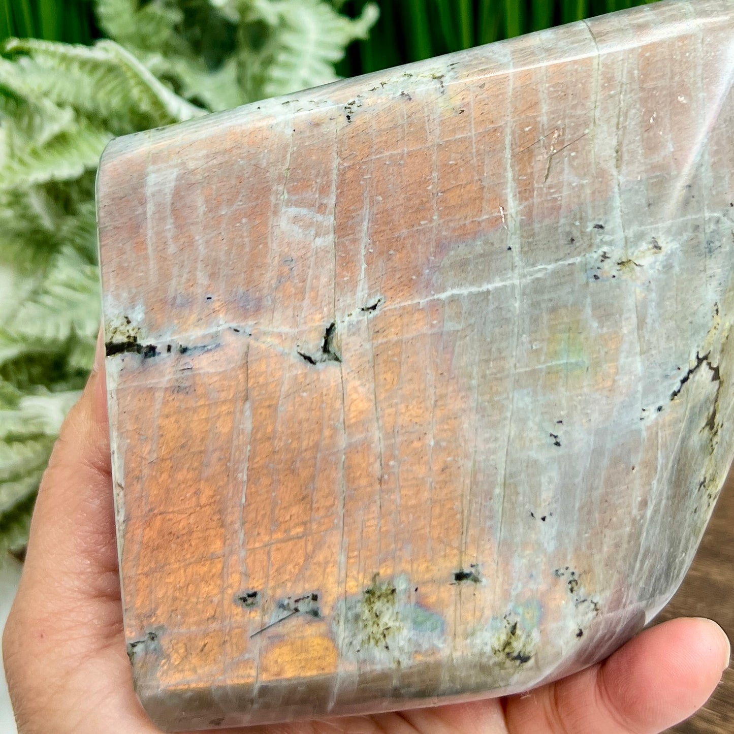 Labradorite Purple Sunset Free Form Healing Crystal 1340g