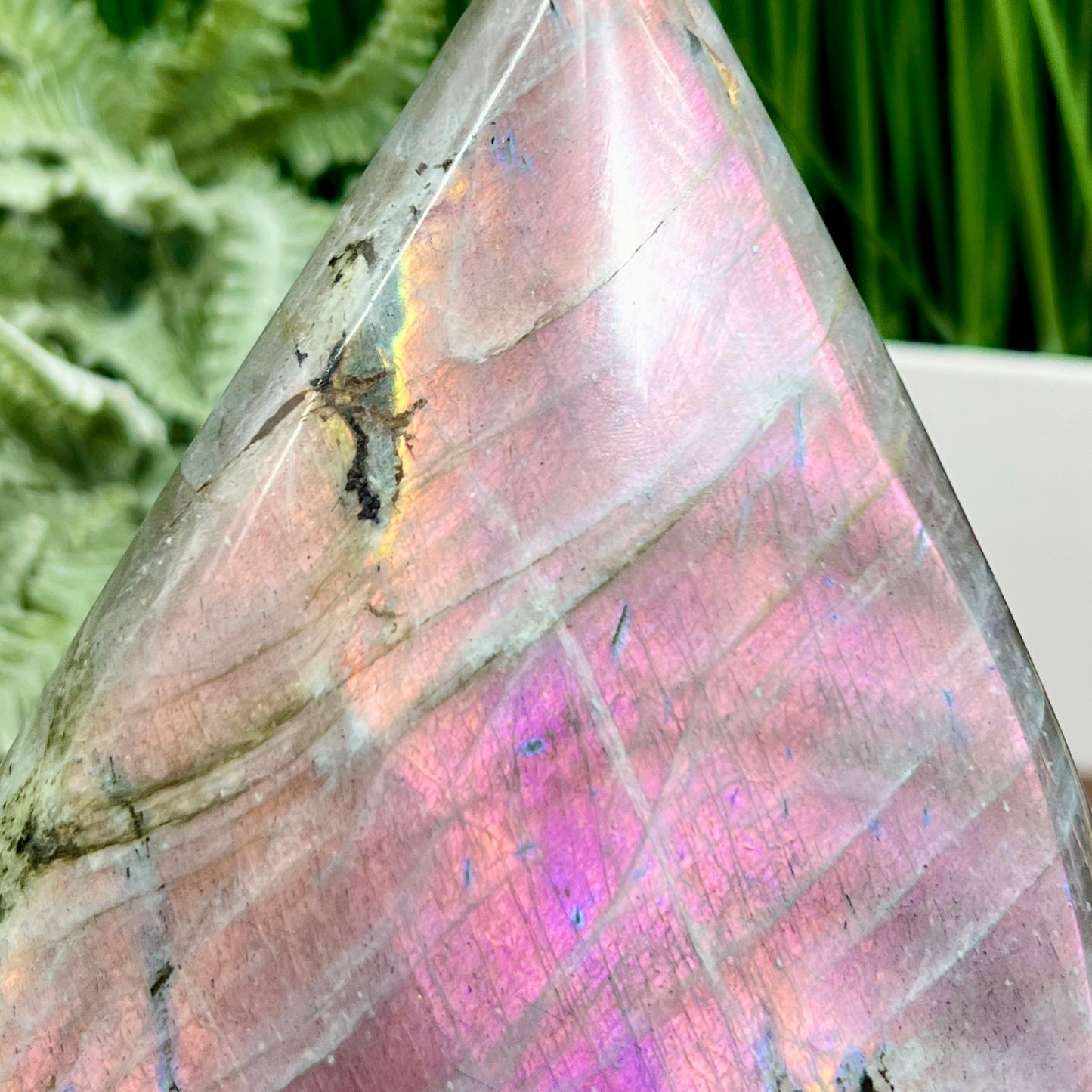 Labradorite Purple Sunset Free Form Healing Crystal 1340g