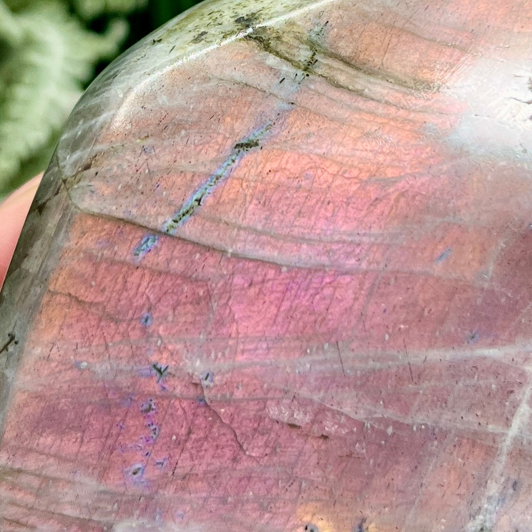 Labradorite Purple Sunset Free Form Healing Crystal 1340g