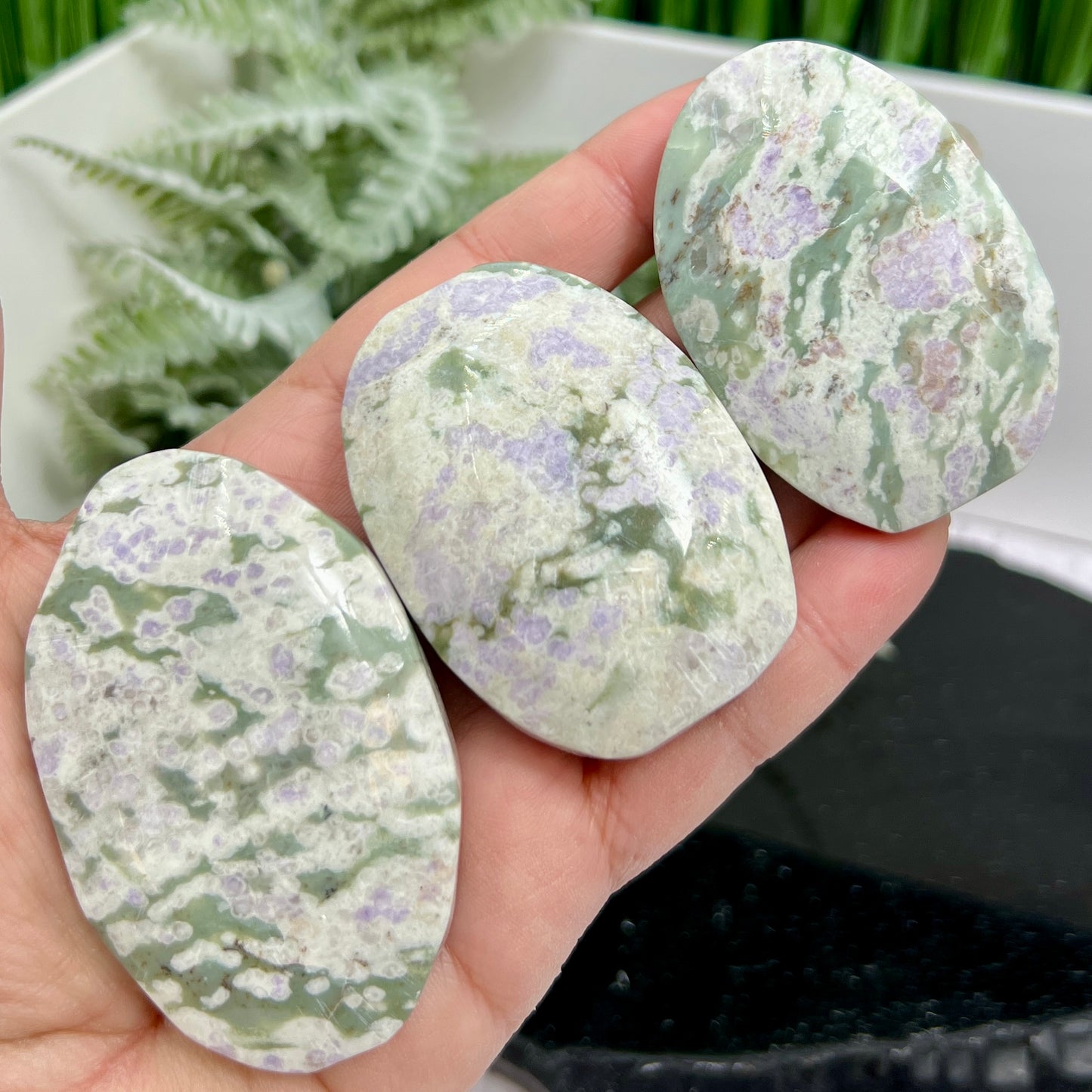 Lucky Jade Palm Stones Crystals YOU CHOOSE