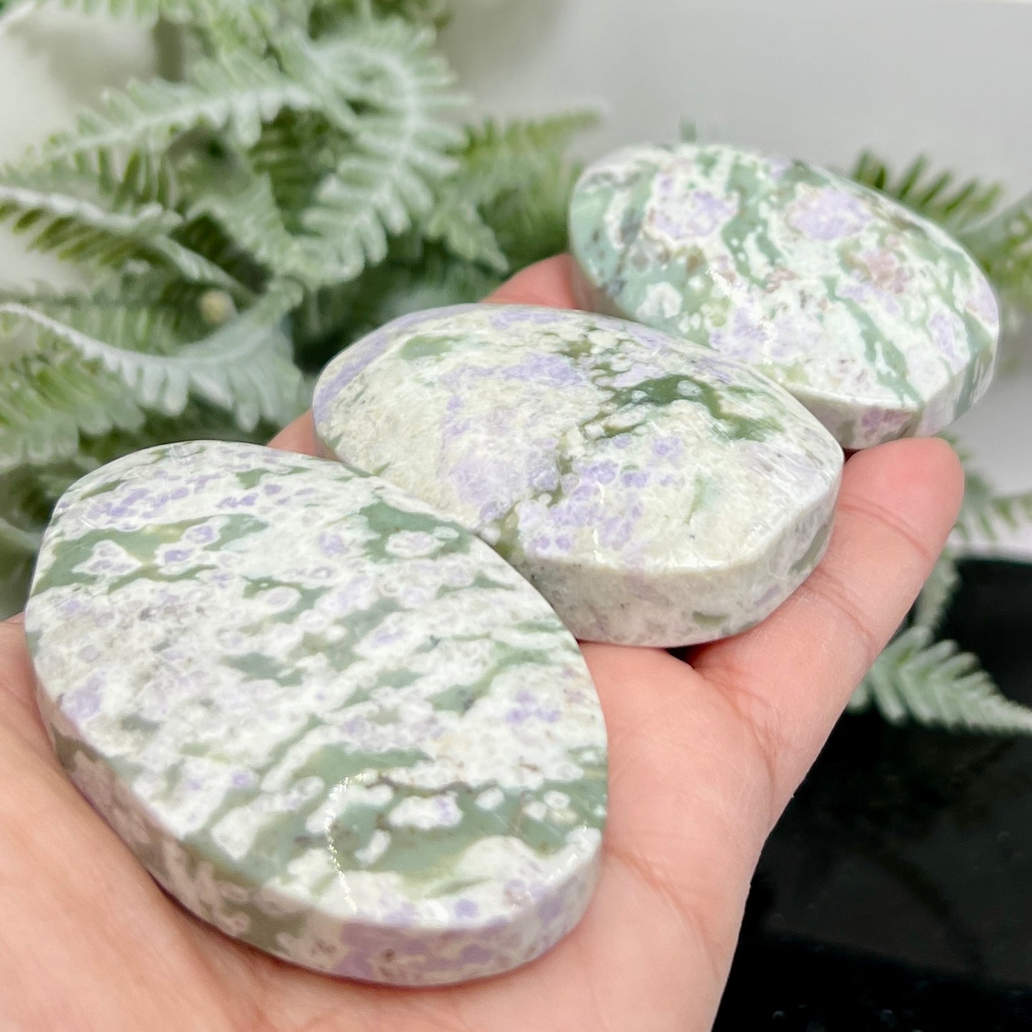 Lucky Jade Palm Stones Crystals YOU CHOOSE