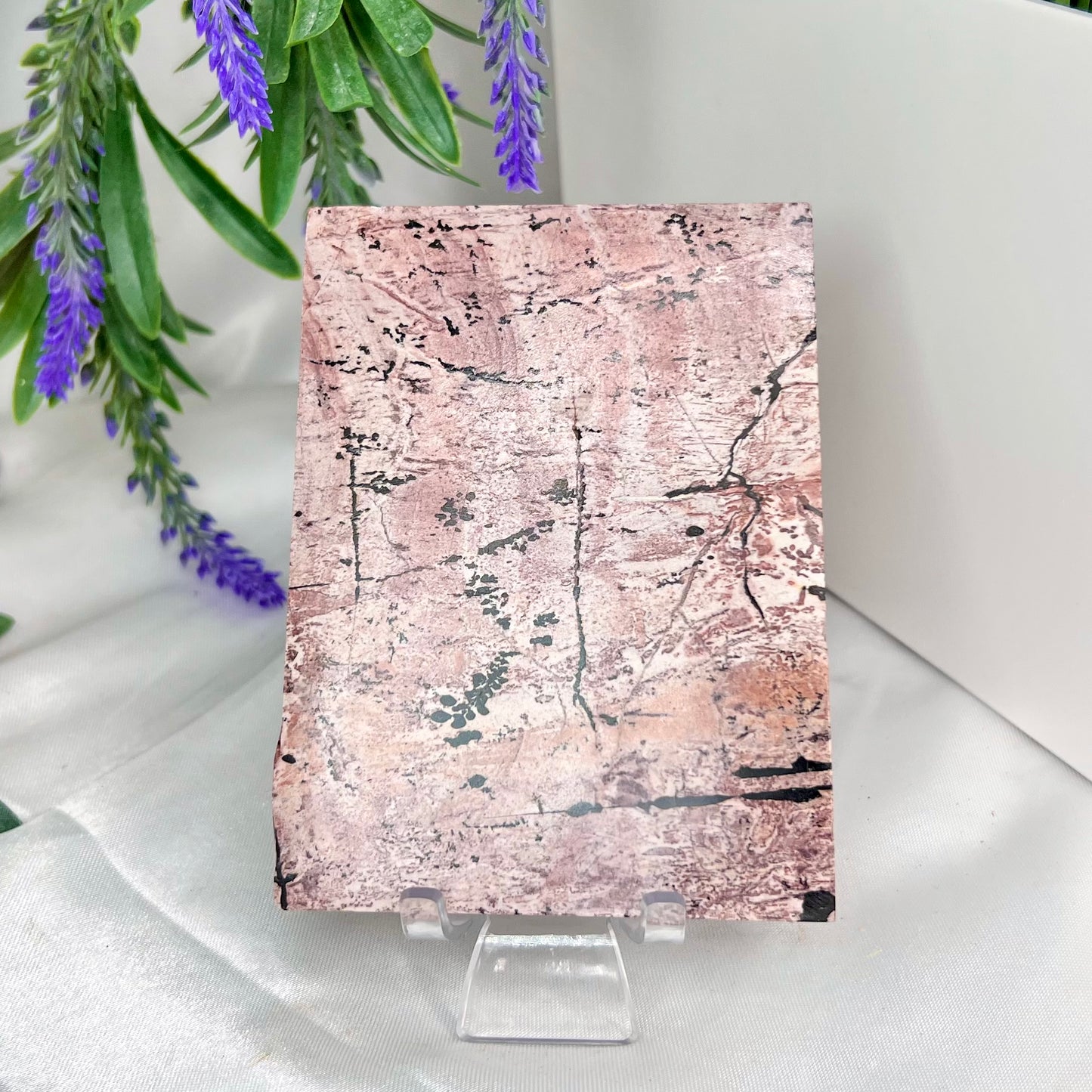 Dendritic Jasper Slab Crystal Slab Carving 244g