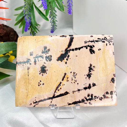 Dendritic Jasper Slab Crystal Slab Carving 417g