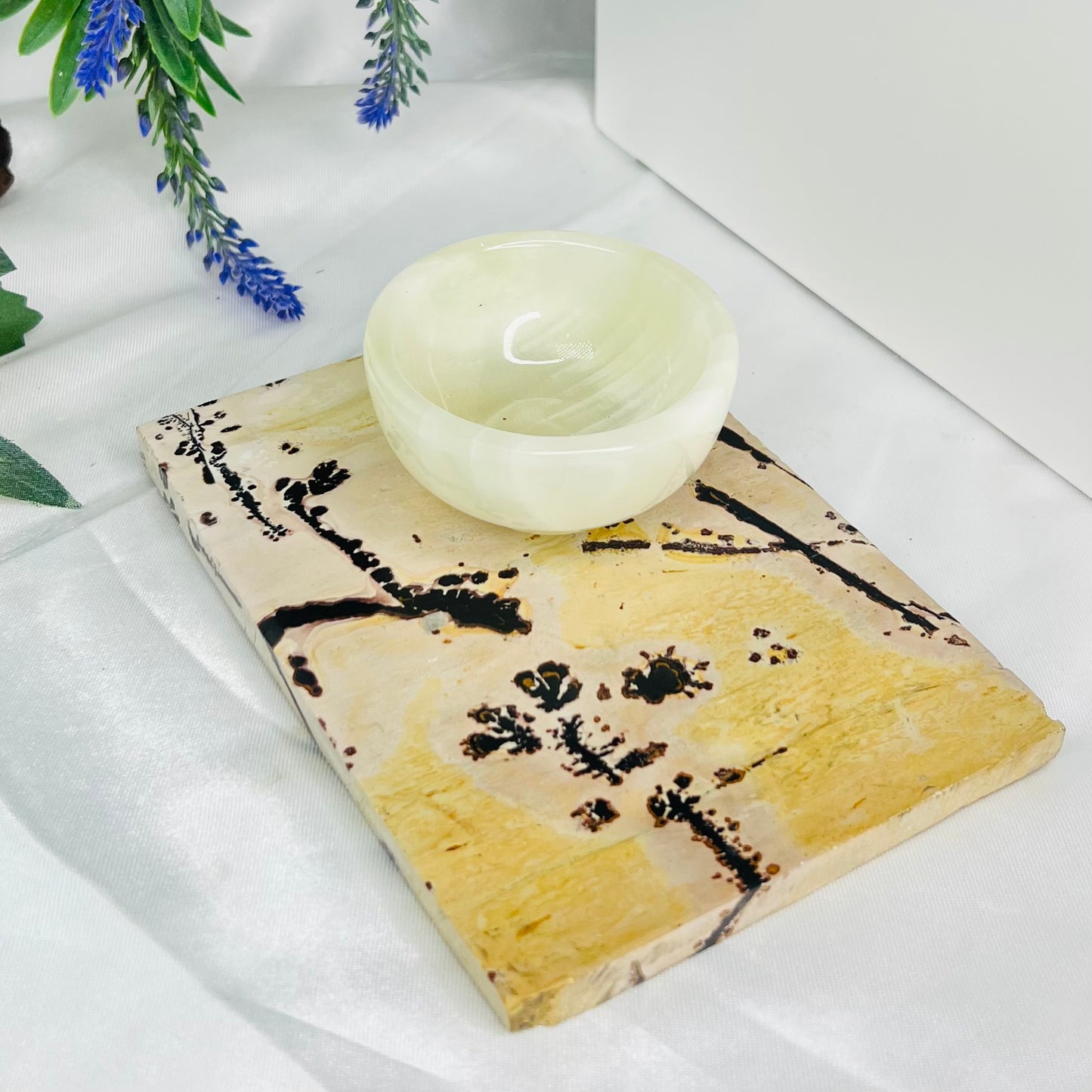 Dendritic Jasper Slab Crystal Slab Carving 417g