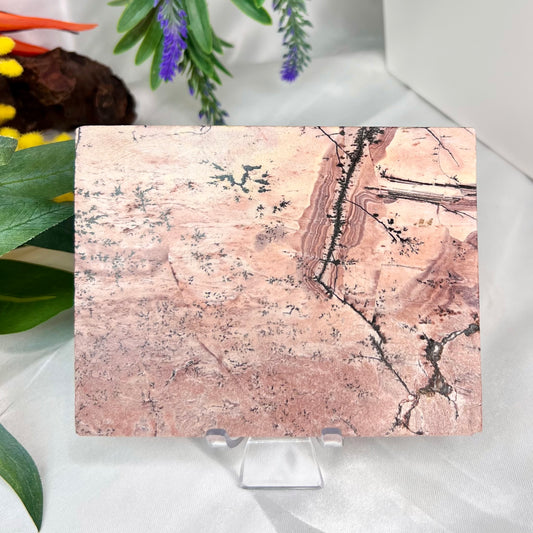 Dendritic Jasper Slab Crystal Slab Carving 376g