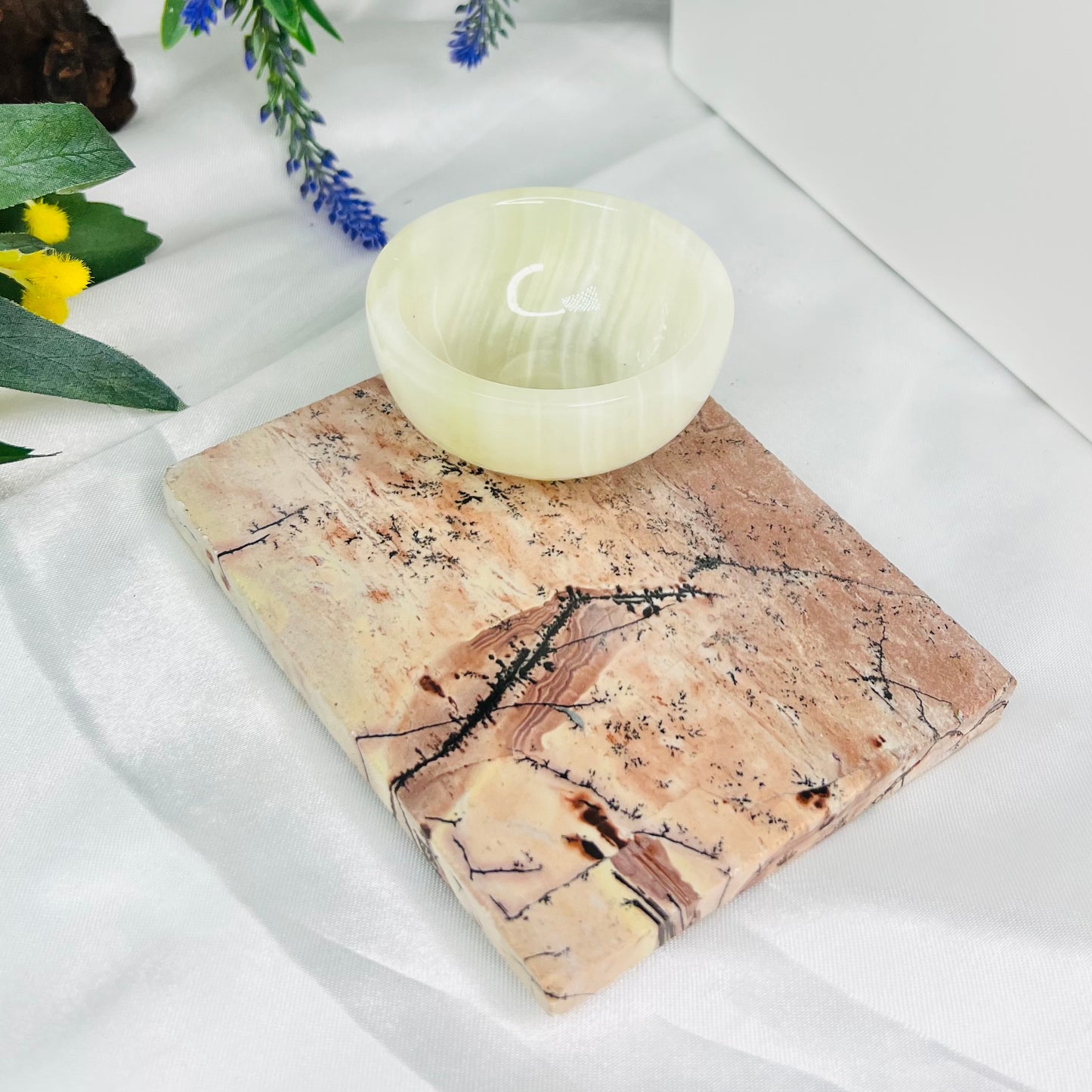Dendritic Jasper Slab Crystal Slab Carving 376g