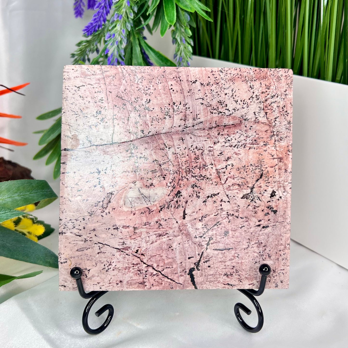 Dendritic Jasper Slab Crystal Slab Carving 454g