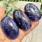 Blue Sodalite Palm Stones Worry Meditation Gemstone YOU CHOOSE