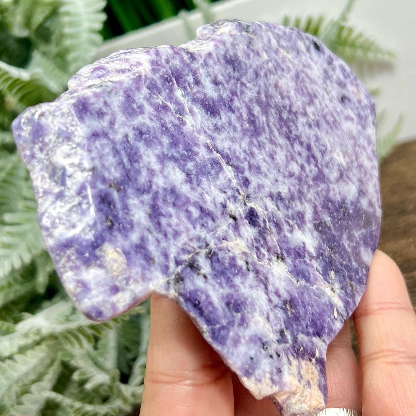 Lepidolite Purple Mica Slice Healing Specimen Crystal Slab 218g