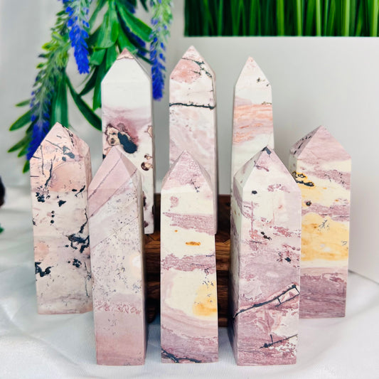 Dendritic Jasper Obelisk Points Towers Crystal YOU CHOOSE
