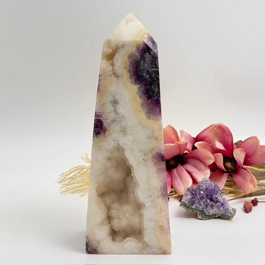 Fluorite in Agate Tower Crystal Generator 1900g 228mm