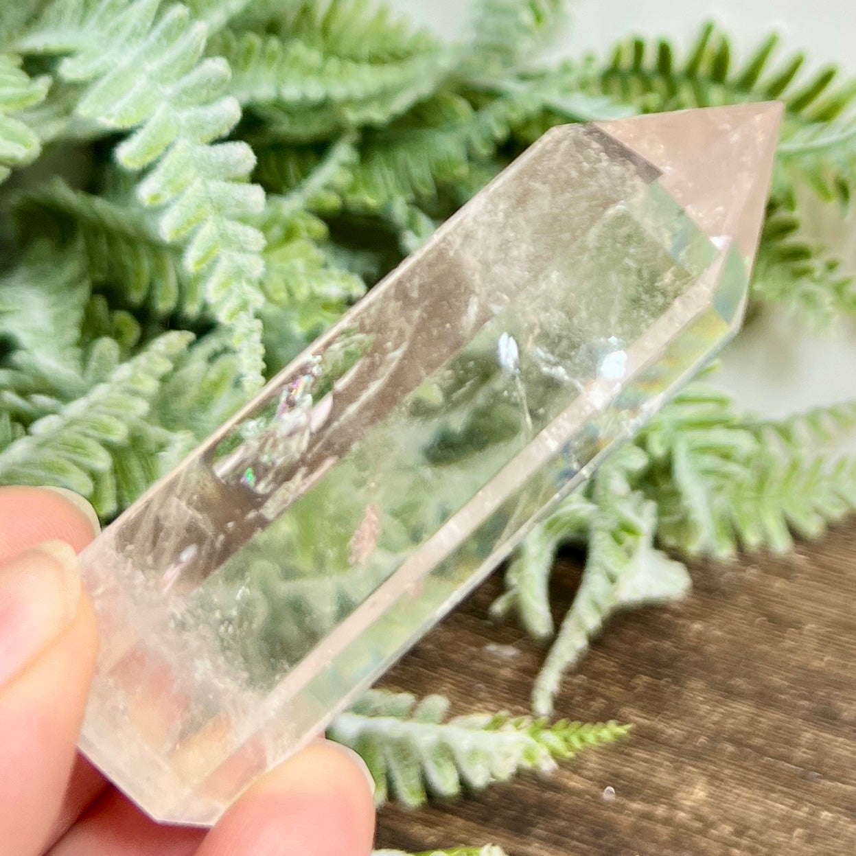 Clear Quartz Tower Top Quality Crystal Generator 60g 75mm