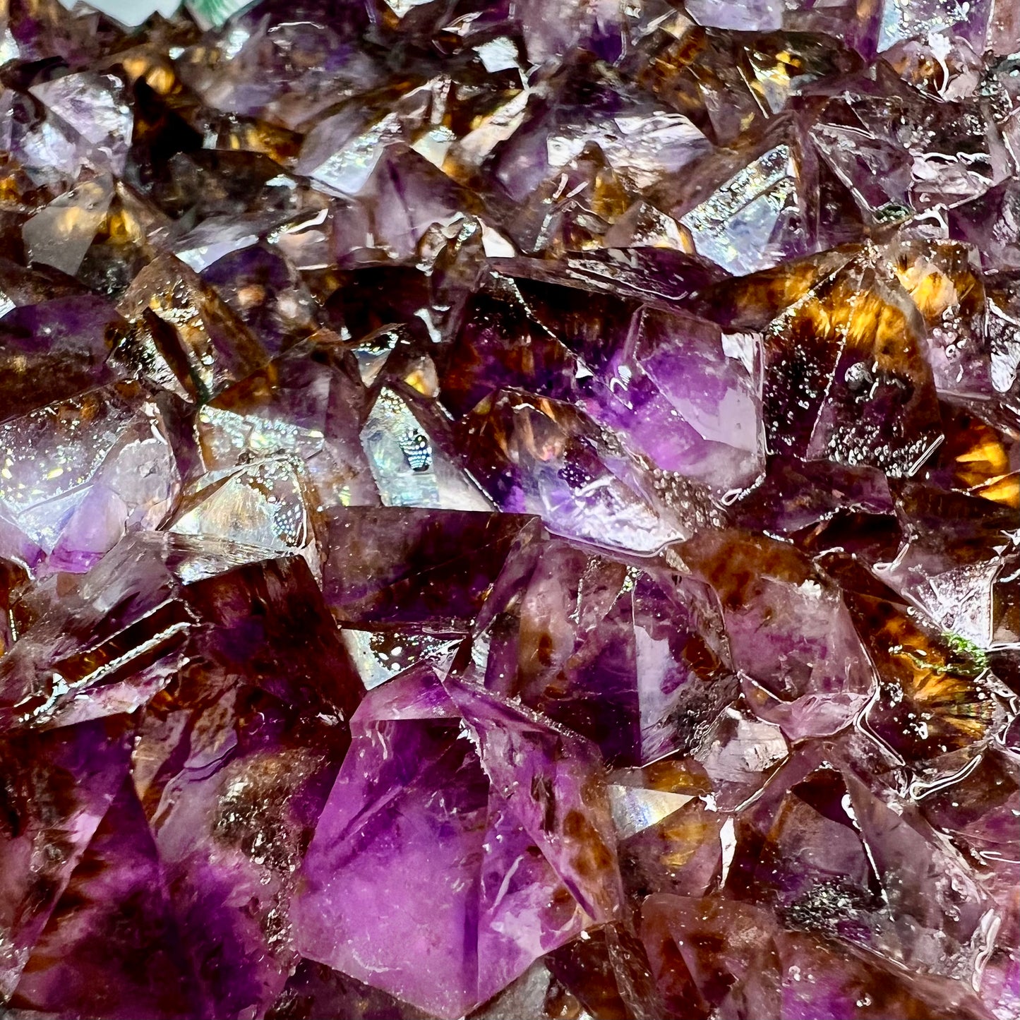 Amethyst with Cacoxenite Cluster Healing Natural Crystal 4416g