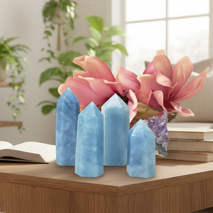 Aquamarine Points Towers Crystal Generators YOU CHOOSE