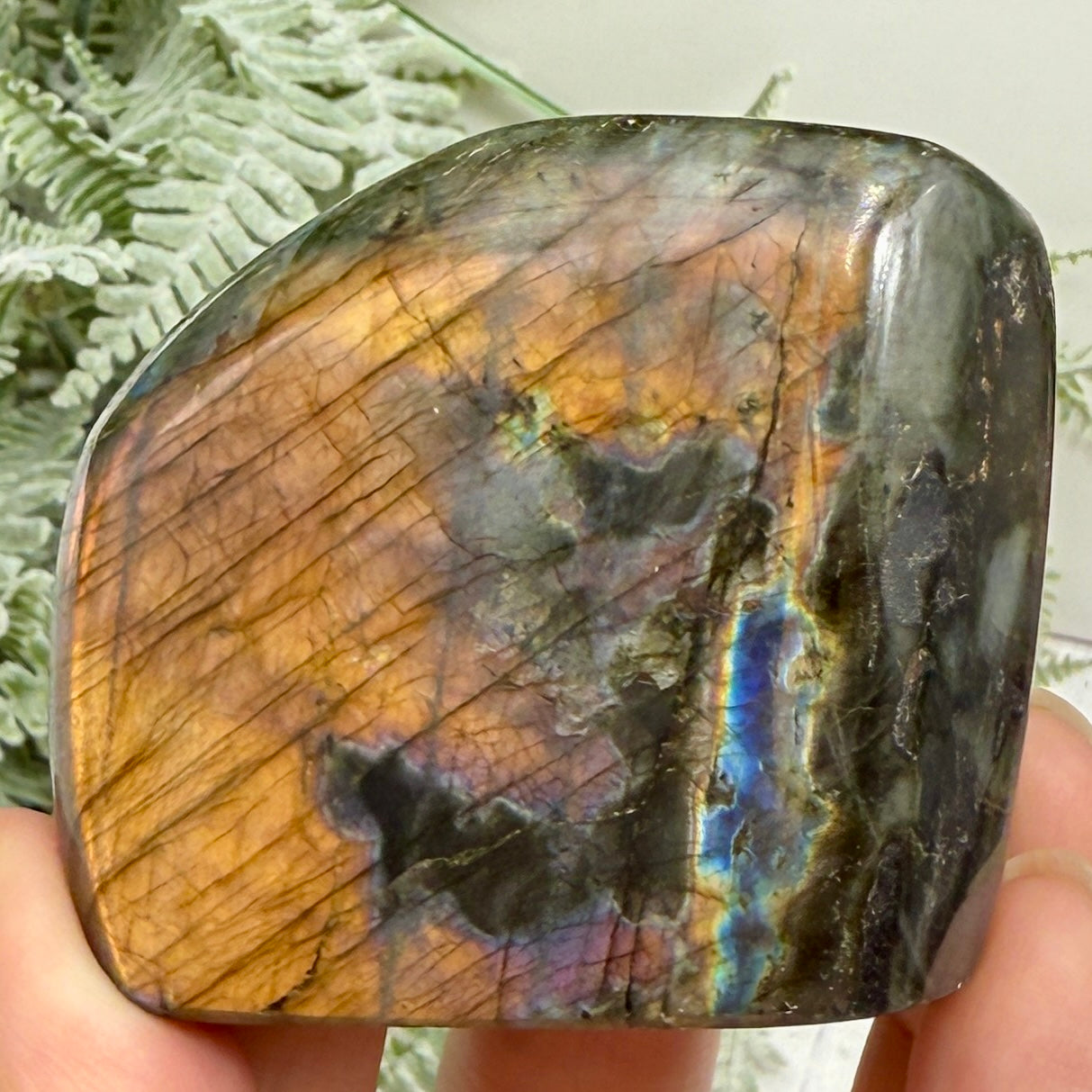 Labradorite Spectrolite Free Form Healing Crystal 203g